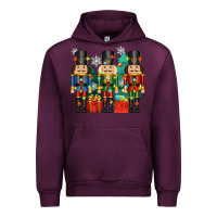 Mauve Wine christmas natcrackers Urban Hoodie - Zillion Design Studio