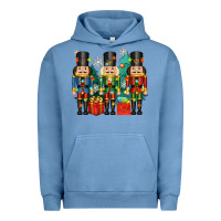 Pigment Pebble Blue christmas natcrackers Urban Hoodie - Zillion Design Studio