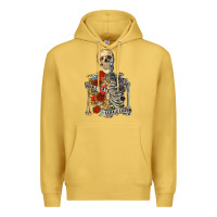 Antique Gold inhale peace exhale chaos Premium Hoodie - RanaPortraitStore