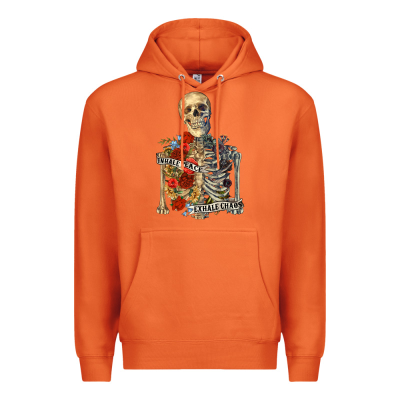 Inhale Peace Exhale Chaos Premium Hoodie by RanaPortraitStore | Teevron