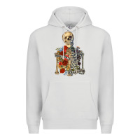 Dove Grey inhale peace exhale chaos Premium Hoodie - RanaPortraitStore