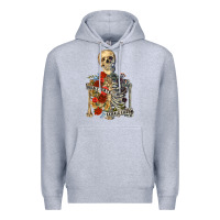 Heather Grey inhale peace exhale chaos Premium Hoodie - RanaPortraitStore