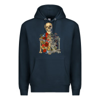 Navy inhale peace exhale chaos Premium Hoodie - RanaPortraitStore