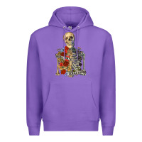 Purple inhale peace exhale chaos Premium Hoodie - RanaPortraitStore
