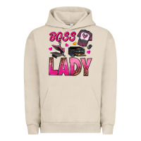 Pigment French Oak boss lady Urban Hoodie - texasbilliewilder