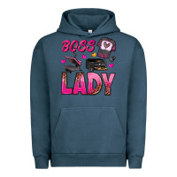 Pigment Midnight Navy boss lady Urban Hoodie - texasbilliewilder