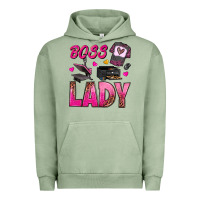 Pigment Oil Green boss lady Urban Hoodie - texasbilliewilder