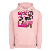 Pigment Salmon boss lady Urban Hoodie - texasbilliewilder
