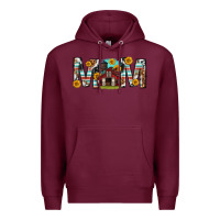 Burgundy barn mom western mother s day Premium Hoodie - texasbilliewilder