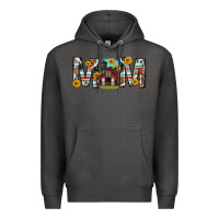 Charcoal Heather barn mom western mother s day Premium Hoodie - texasbilliewilder