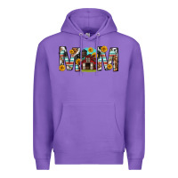 Purple barn mom western mother s day Premium Hoodie - texasbilliewilder