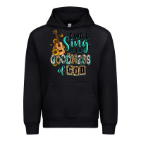 Black i will sing of the goodness of god Urban Hoodie - RanaPortraitStore