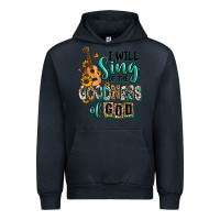Navy i will sing of the goodness of god Urban Hoodie - RanaPortraitStore