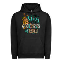 Pigment Black i will sing of the goodness of god Urban Hoodie - RanaPortraitStore