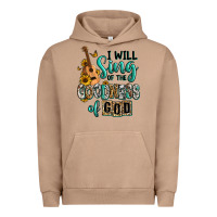Pigment Burro i will sing of the goodness of god Urban Hoodie - RanaPortraitStore