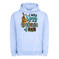 Pigment Grape Ice i will sing of the goodness of god Urban Hoodie - RanaPortraitStore