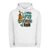 Pigment Lunar Rock i will sing of the goodness of god Urban Hoodie - RanaPortraitStore