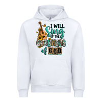 White i will sing of the goodness of god Urban Hoodie - RanaPortraitStore
