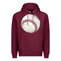 Burgundy baseball Premium Hoodie - texasbilliewilder