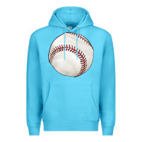 Ocean Blue baseball Premium Hoodie - texasbilliewilder