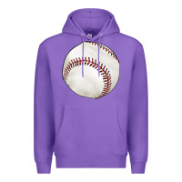 Purple baseball Premium Hoodie - texasbilliewilder