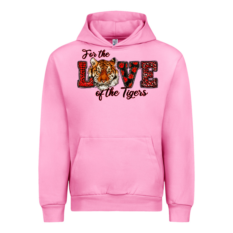 For The Love Of The Tigers Red Urban Hoodie by RanaPortraitStore | Teevron