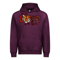 Mauve Wine for the love of the tigers red Urban Hoodie - RanaPortraitStore
