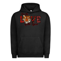 Pigment Black for the love of the tigers red Urban Hoodie - RanaPortraitStore