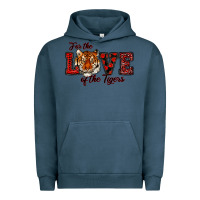 Pigment Midnight Navy for the love of the tigers red Urban Hoodie - RanaPortraitStore