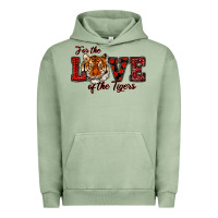 Pigment Oil Green for the love of the tigers red Urban Hoodie - RanaPortraitStore