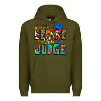 Army Green think before you judge autism Premium Hoodie - Zillion Design Studio