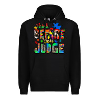 Black think before you judge autism Premium Hoodie - Zillion Design Studio