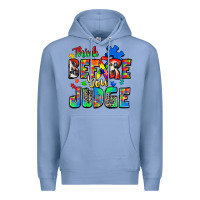 Colony Blue think before you judge autism Premium Hoodie - Zillion Design Studio