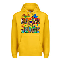 Lemon think before you judge autism Premium Hoodie - Zillion Design Studio