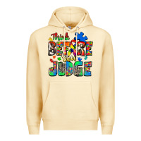 Pina Colada think before you judge autism Premium Hoodie - Zillion Design Studio