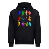 Black christmas glitter cactus Urban Hoodie - Zillion Design Studio