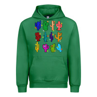 Emerald christmas glitter cactus Urban Hoodie - Zillion Design Studio