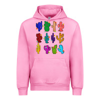Fuchsia Pink christmas glitter cactus Urban Hoodie - Zillion Design Studio