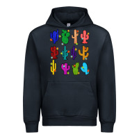 Navy christmas glitter cactus Urban Hoodie - Zillion Design Studio