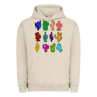 Pigment French Oak christmas glitter cactus Urban Hoodie - Zillion Design Studio