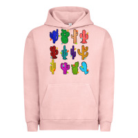 Pigment Salmon christmas glitter cactus Urban Hoodie - Zillion Design Studio