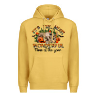 Antique Gold it's the most wonderful time of the year Premium Hoodie - RanaPortraitStore