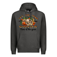 Charcoal Heather it's the most wonderful time of the year Premium Hoodie - RanaPortraitStore