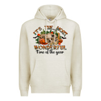 Oatmeal Heather it's the most wonderful time of the year Premium Hoodie - RanaPortraitStore