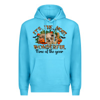 Ocean Blue it's the most wonderful time of the year Premium Hoodie - RanaPortraitStore