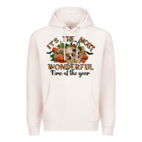 Pale Pink it's the most wonderful time of the year Premium Hoodie - RanaPortraitStore