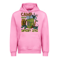 Fuchsia Pink camp more worry less Urban Hoodie - texasbilliewilder