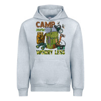 Heather Grey camp more worry less Urban Hoodie - texasbilliewilder
