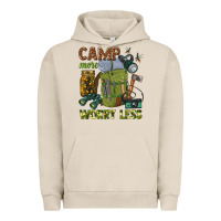 Pigment French Oak camp more worry less Urban Hoodie - texasbilliewilder