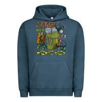 Pigment Midnight Navy camp more worry less Urban Hoodie - texasbilliewilder